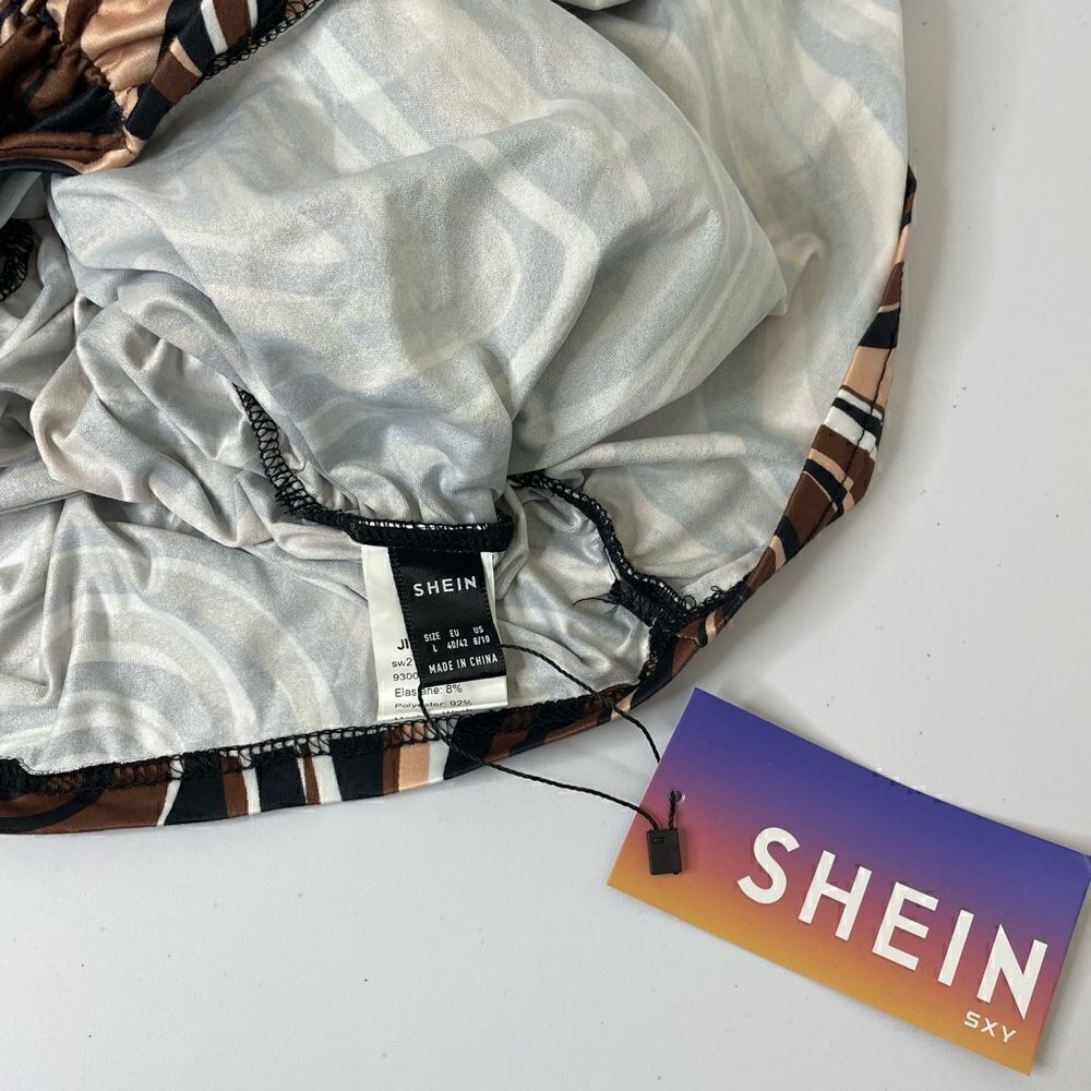 9.NEW! Shein| Striped| Rouched| Mini| Stretch - Picture 11 of 12
